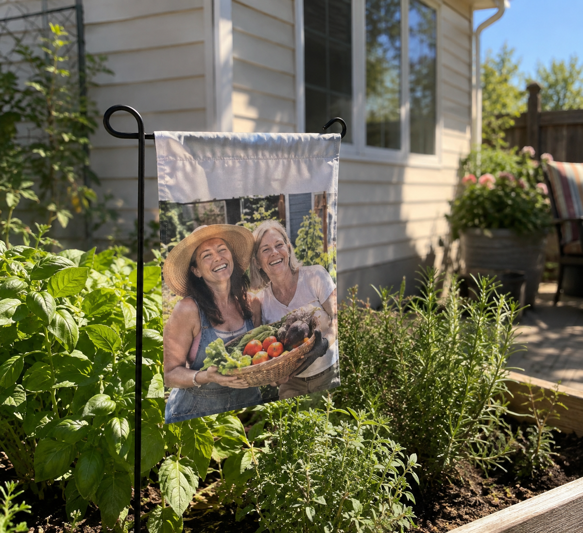 Garden Banner: personalized photo lifestyle example 2