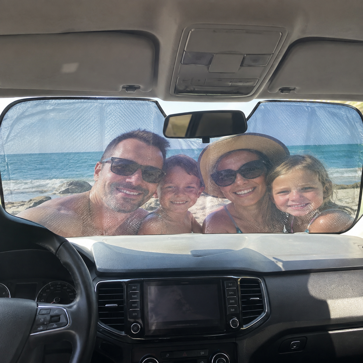 Car Sun Shade: personalized photo lifestyle example 2