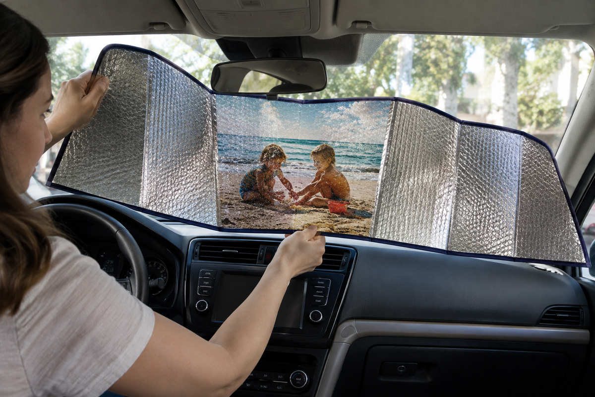 Car Sun Shade: personalized photo lifestyle example 3
