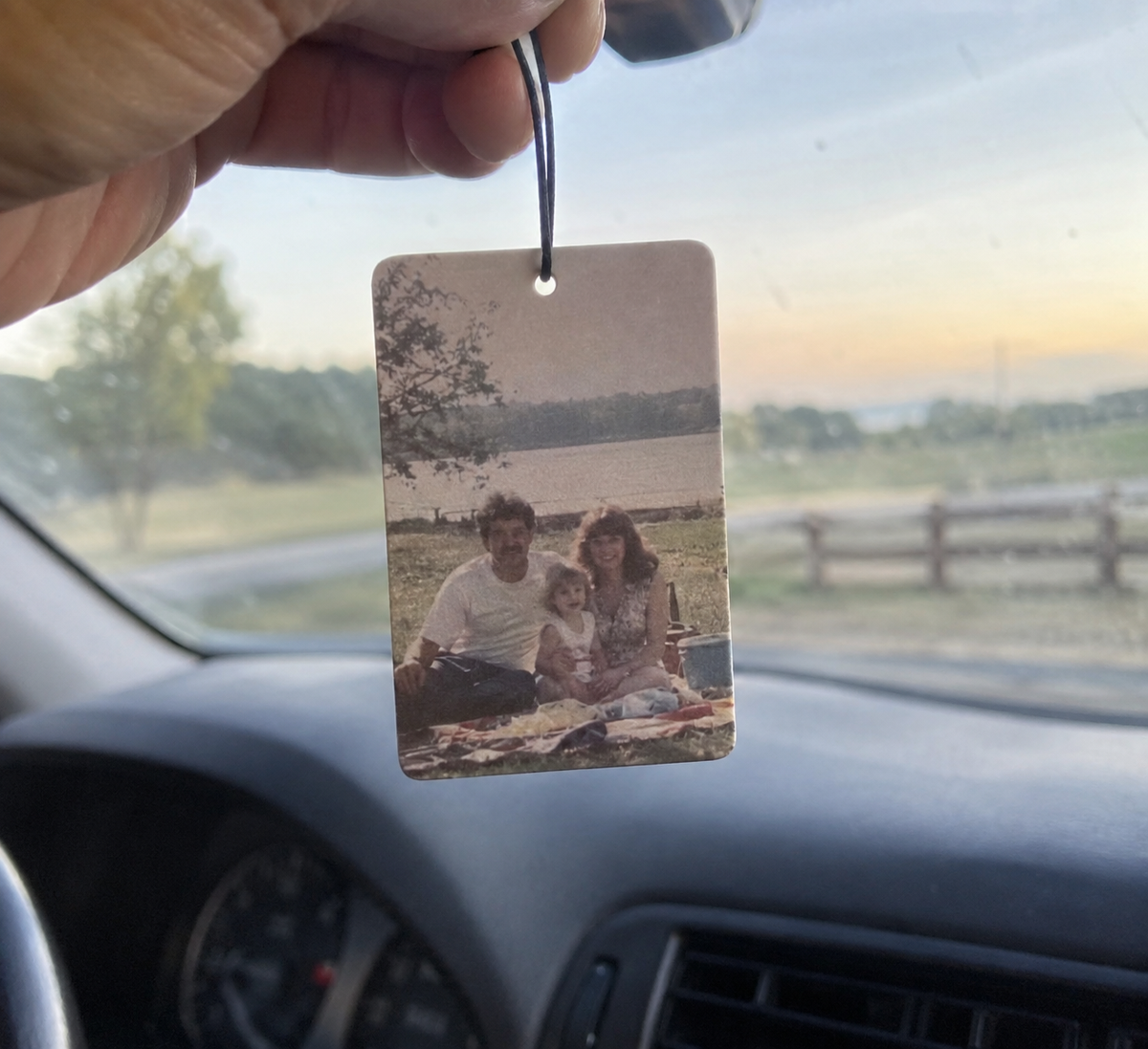 Car Air Freshener: personalized photo lifestyle example 2