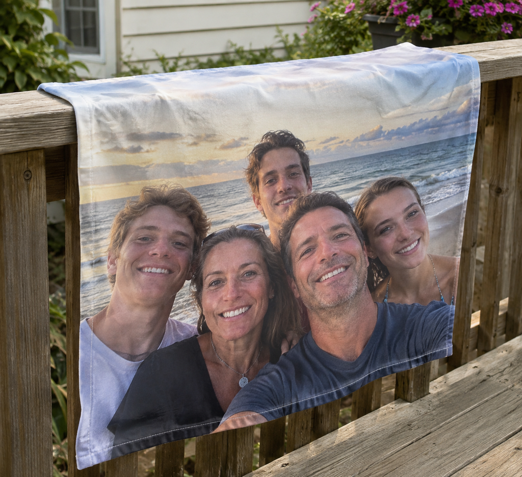Double Sided Flag: personalized photo lifestyle example 3