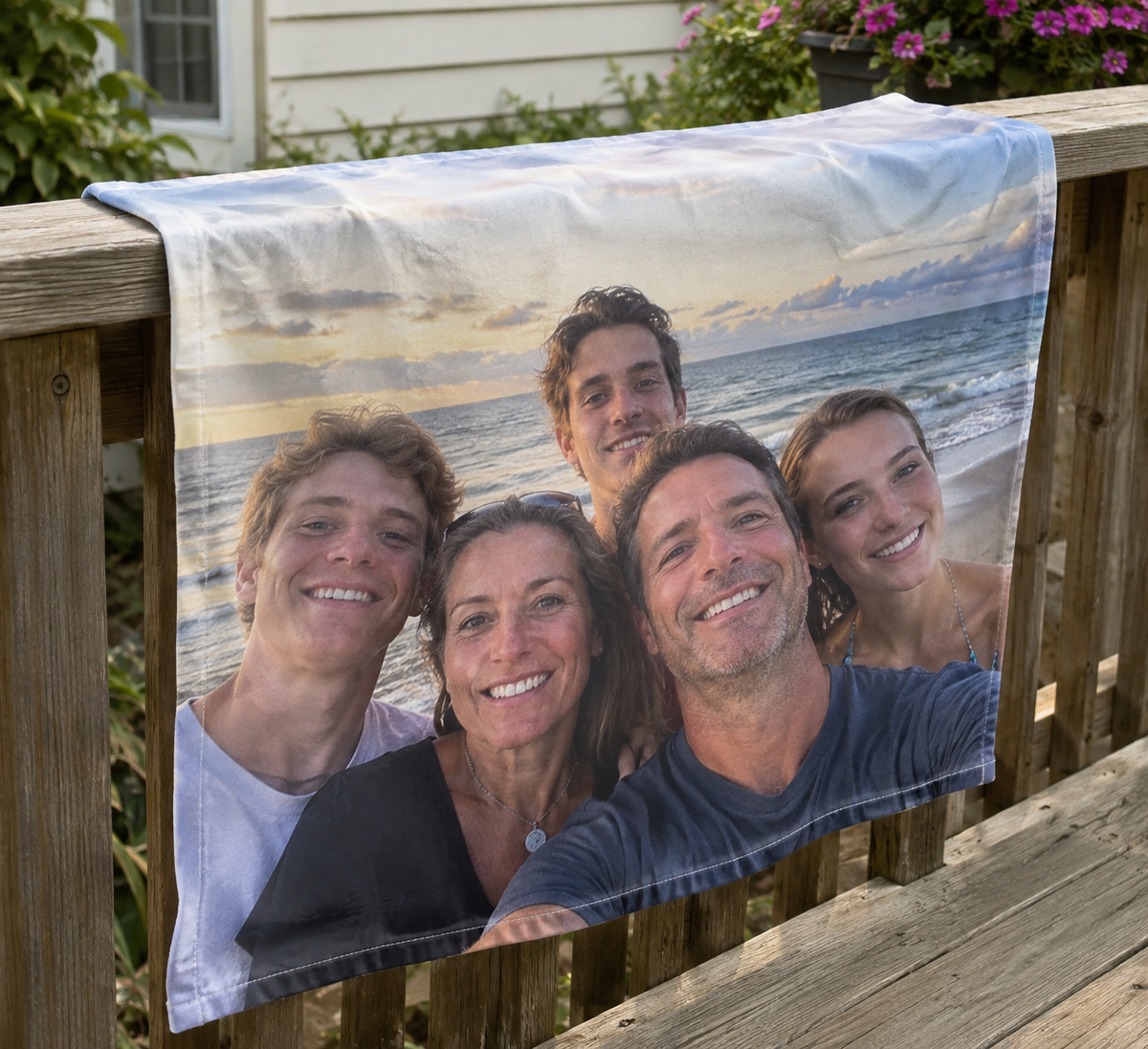Double Sided Flag: personalized photo lifestyle example 3