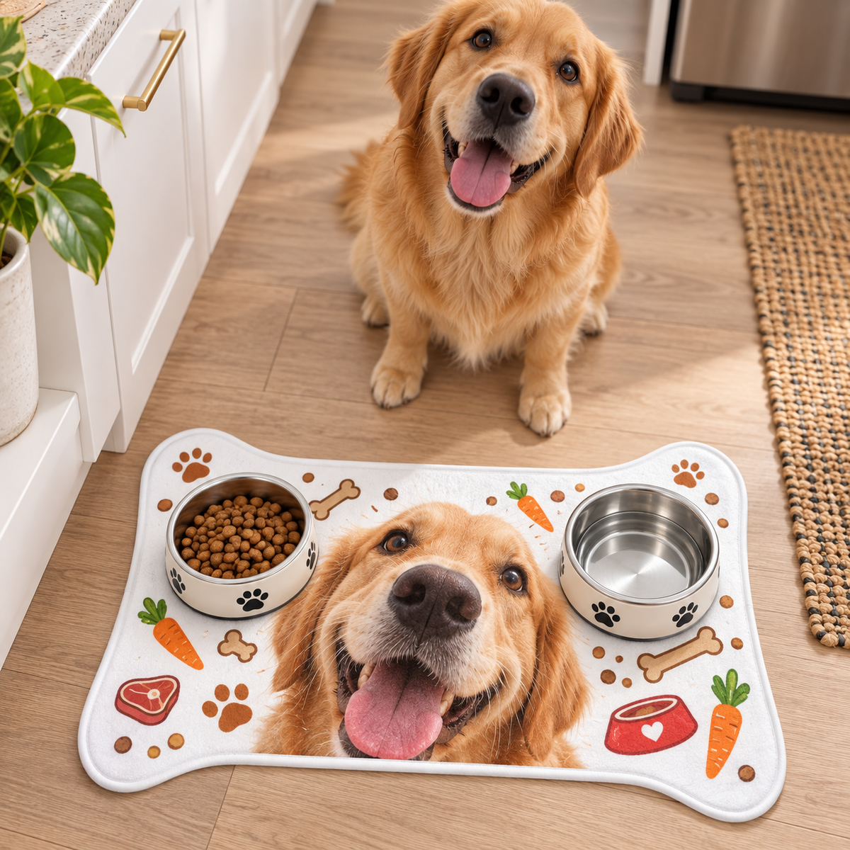 Sheloves personalized hero · Dinner’s Ready Pet Feeding Mat · batch-006