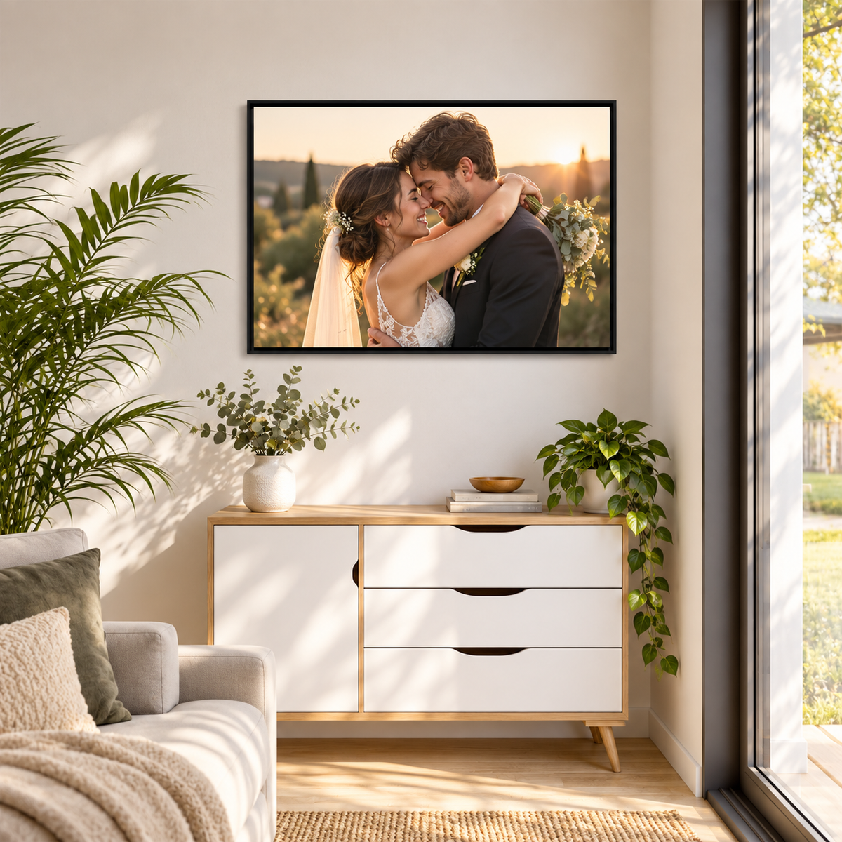 Sheloves personalized hero · Framed Memory Canvas · batch-008