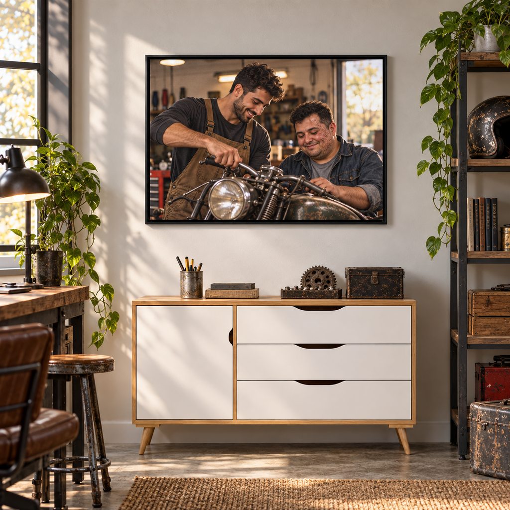Sheloves personalized hero · Framed Memory Canvas · batch-008 · audit-20260916