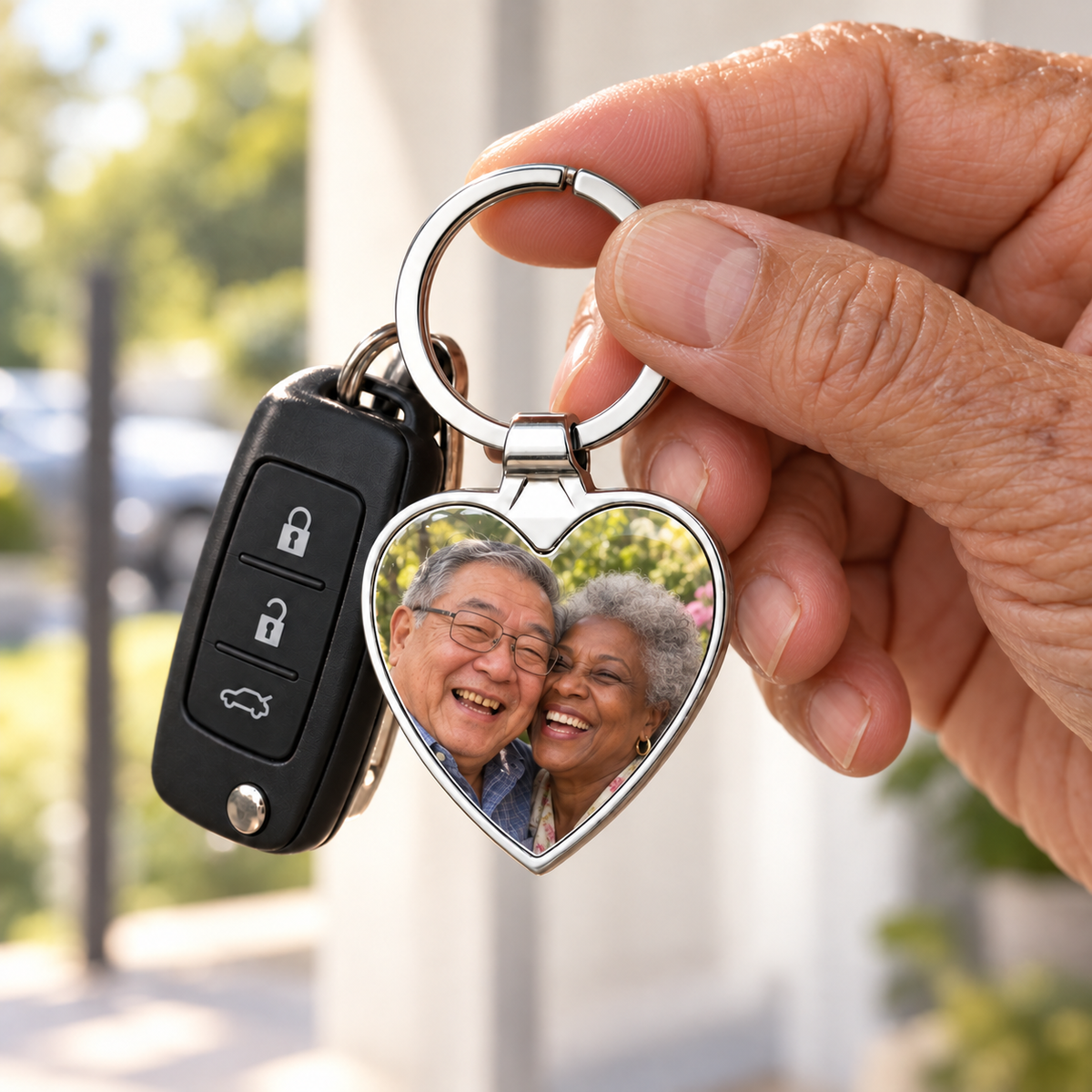 Sheloves personalized hero · Heart Photo Keychain · batch-008 · audit-20260916