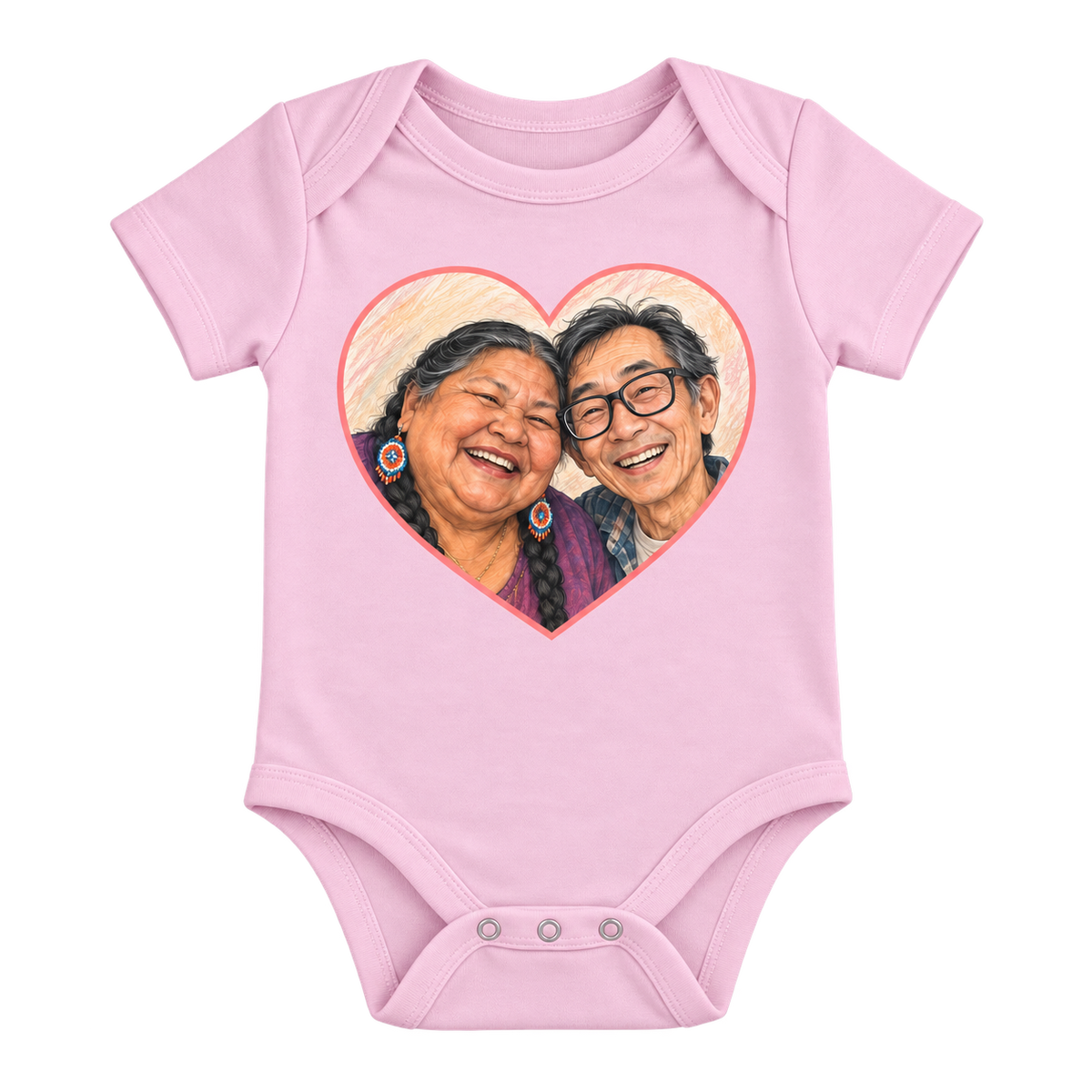 Sheloves catalog packshot · Personalized Baby Short Sleeve Bodysuit · packshot-20260918