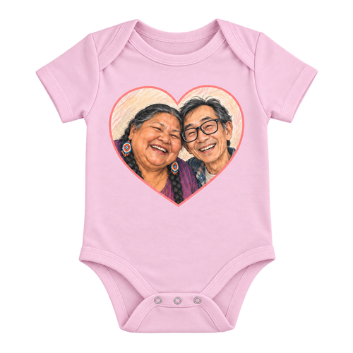Sheloves catalog packshot · Personalized Baby Short Sleeve Bodysuit · packshot-20260918