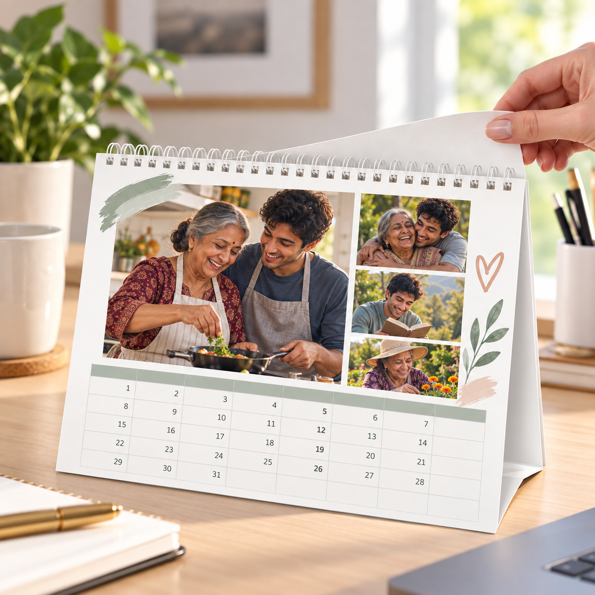 Sheloves personalized hero · Personalized Desk Calendar · batch-009 · audit-20260916