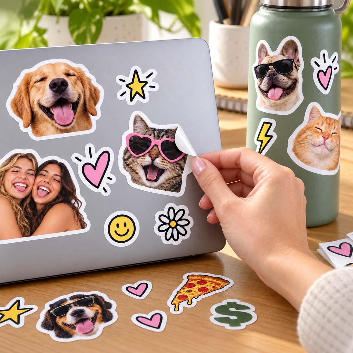 Sheloves personalized hero · Personalized Kiss-Cut Stickers · batch-012
