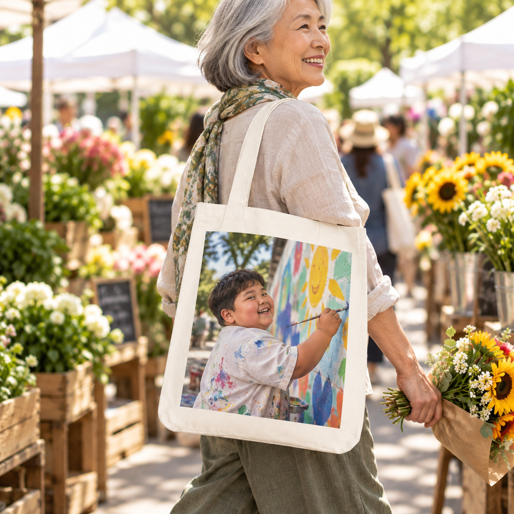 Sheloves personalized hero · Personalized Organic Canvas Tote Bag · batch-009 · audit-20260916