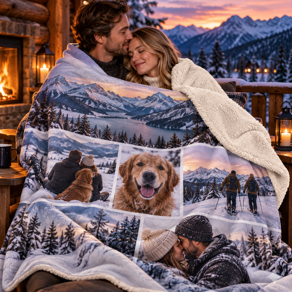 Sheloves personalized hero · Personalized Sherpa Fleece Blanket · batch-013