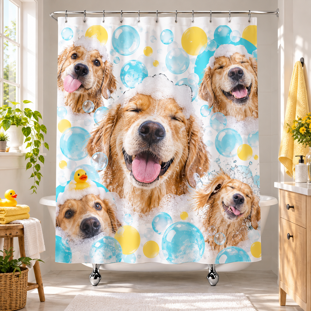 Sheloves personalized hero · Personalized Shower Curtain · batch-013