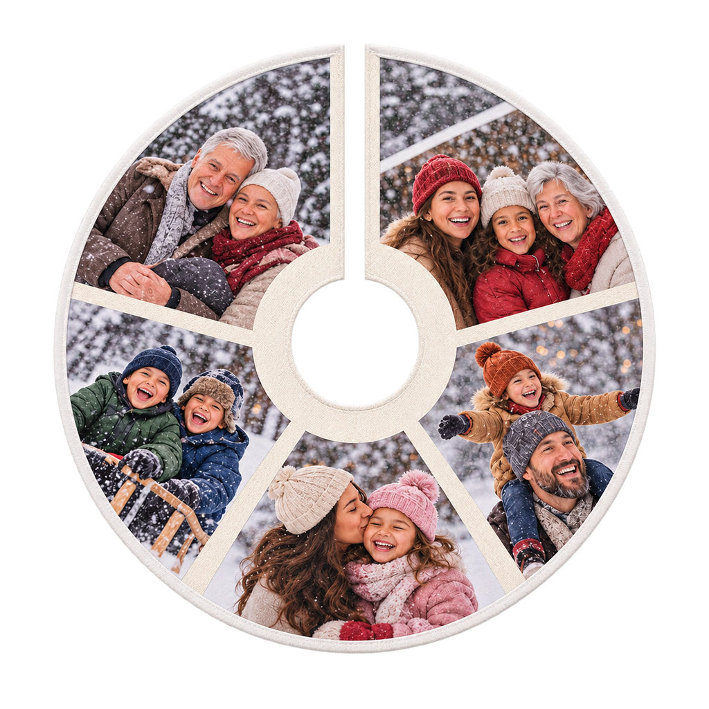 Sheloves catalog packshot · Photo Christmas Tree Skirt · packshot-20260918