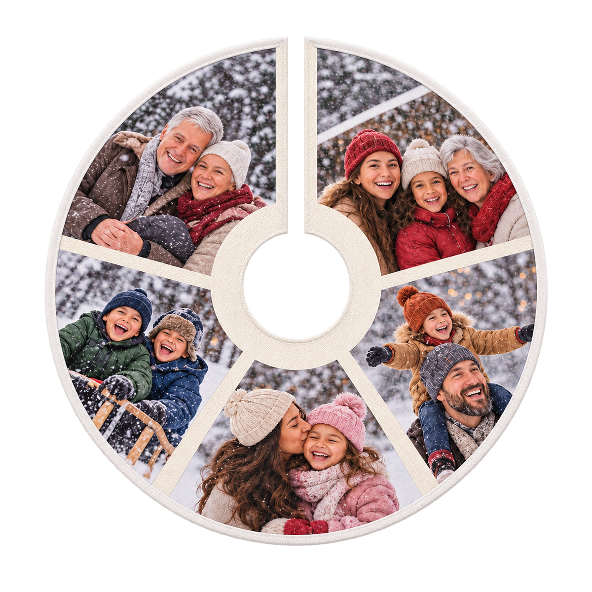Sheloves catalog packshot · Photo Christmas Tree Skirt · packshot-20260918