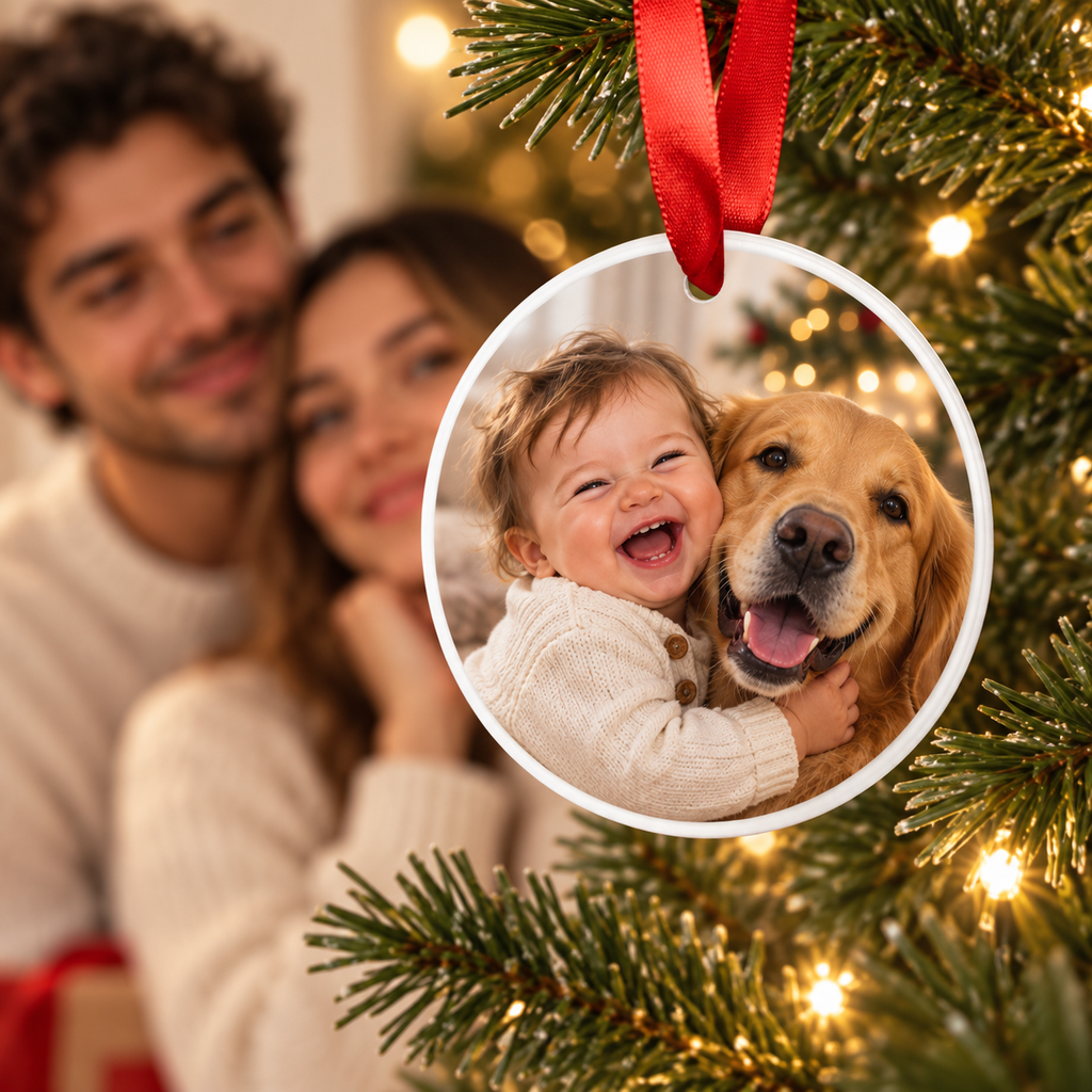 Sheloves personalized hero · Photo Keepsake Ornament · batch-003