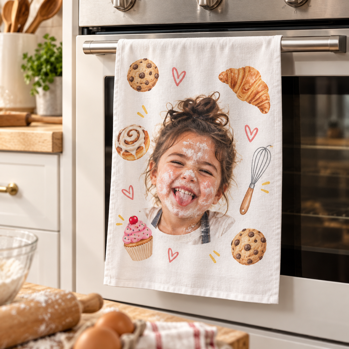Sheloves personalized hero · Photo Tea Towel · batch-009