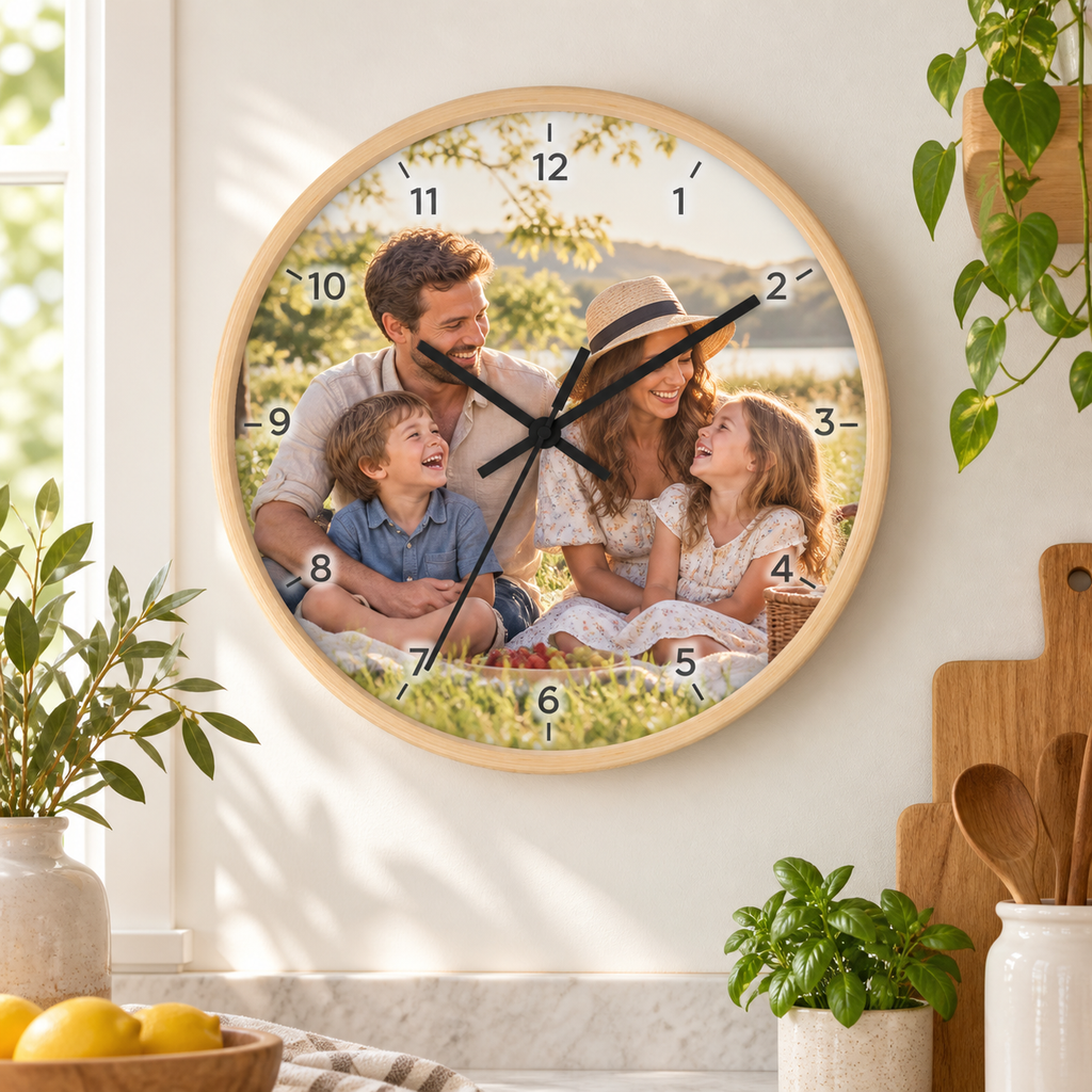 Sheloves personalized hero · Photo Wall Clock · batch-013