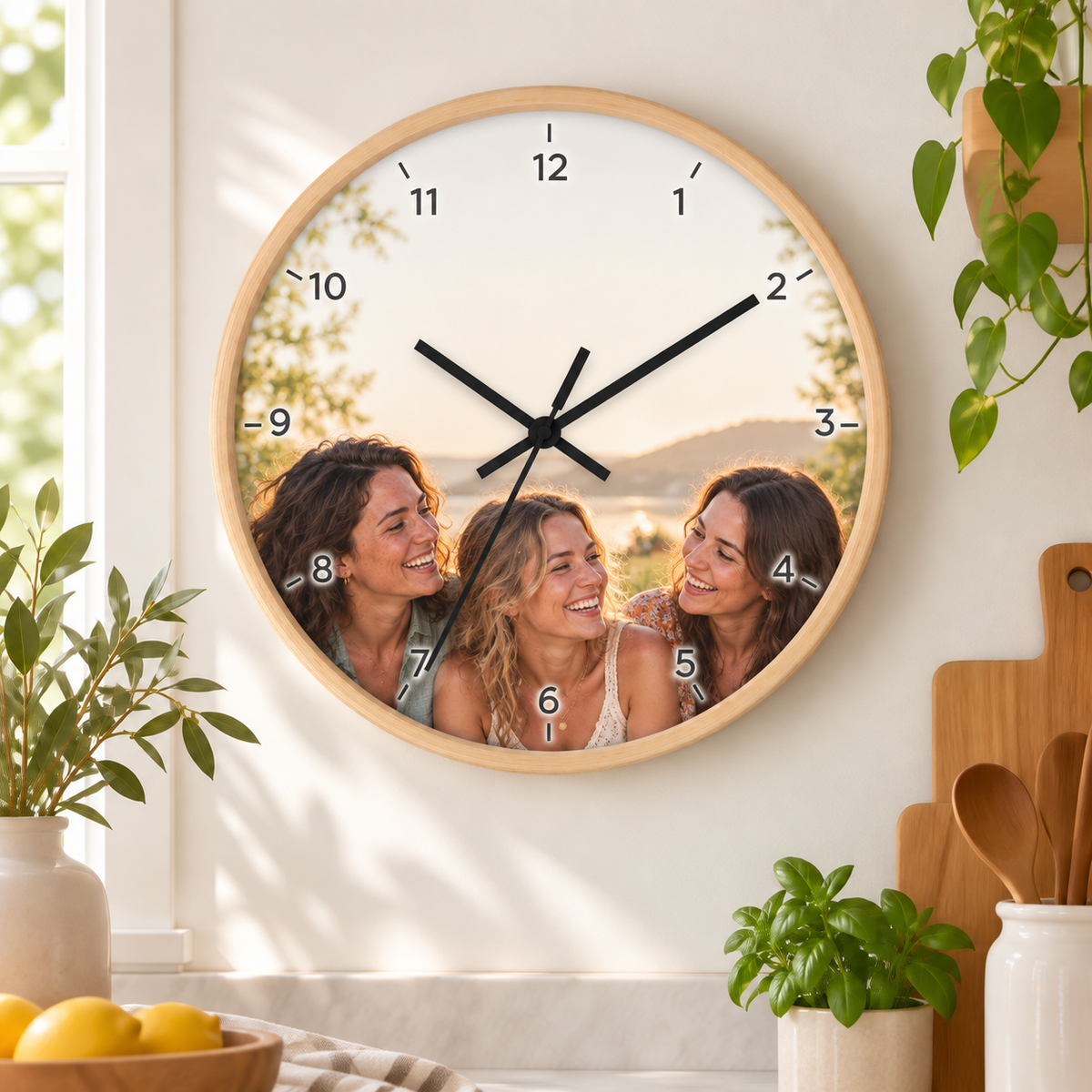 Sheloves personalized hero · Photo Wall Clock · batch-013 · audit-20260916