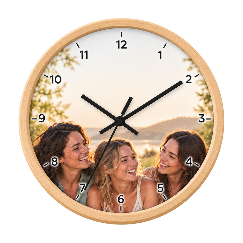 Sheloves catalog packshot · Photo Wall Clock · packshot-20260918