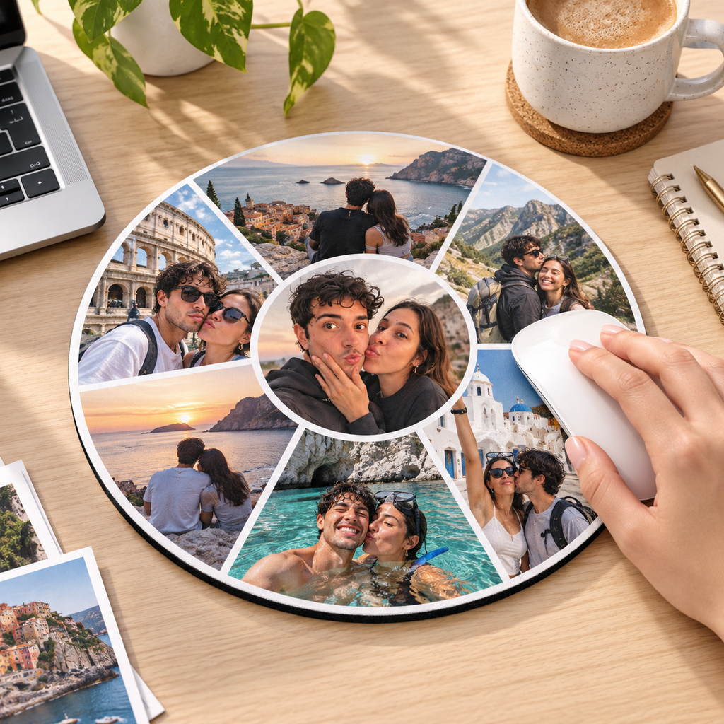 Sheloves personalized hero · Round Mouse Pad · batch-007