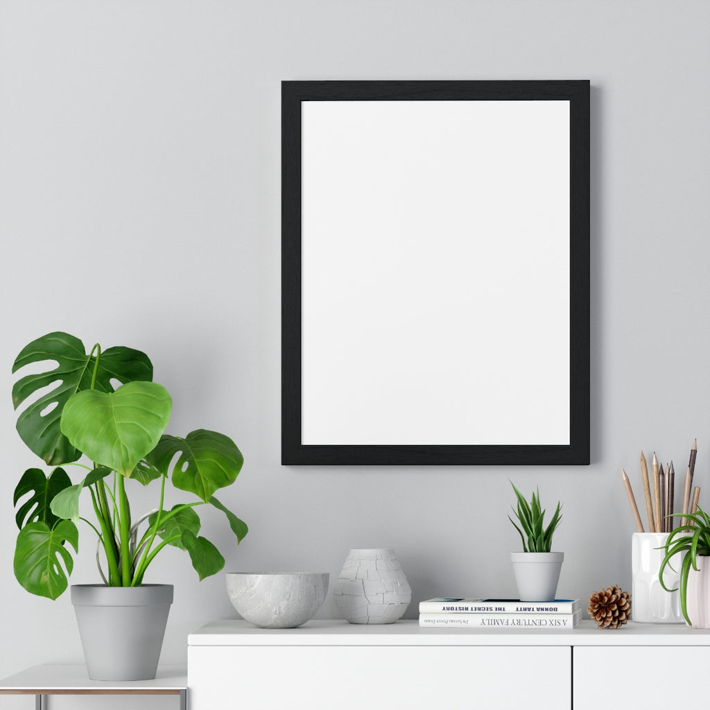 Personalized Framed Portrait Poster — front