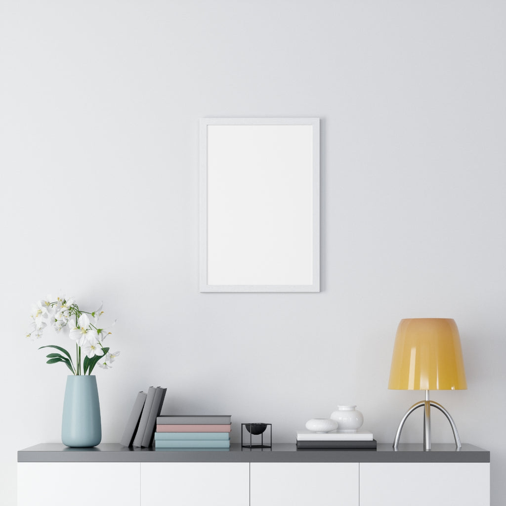 Personalized Framed Portrait Poster — front