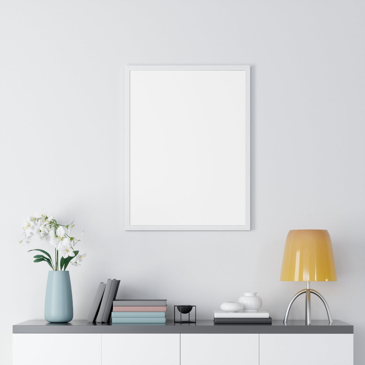 Personalized Framed Portrait Poster — front