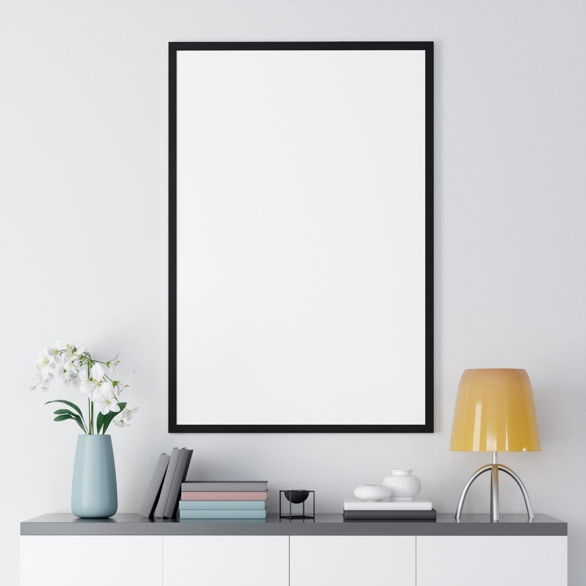 Personalized Framed Portrait Poster — front