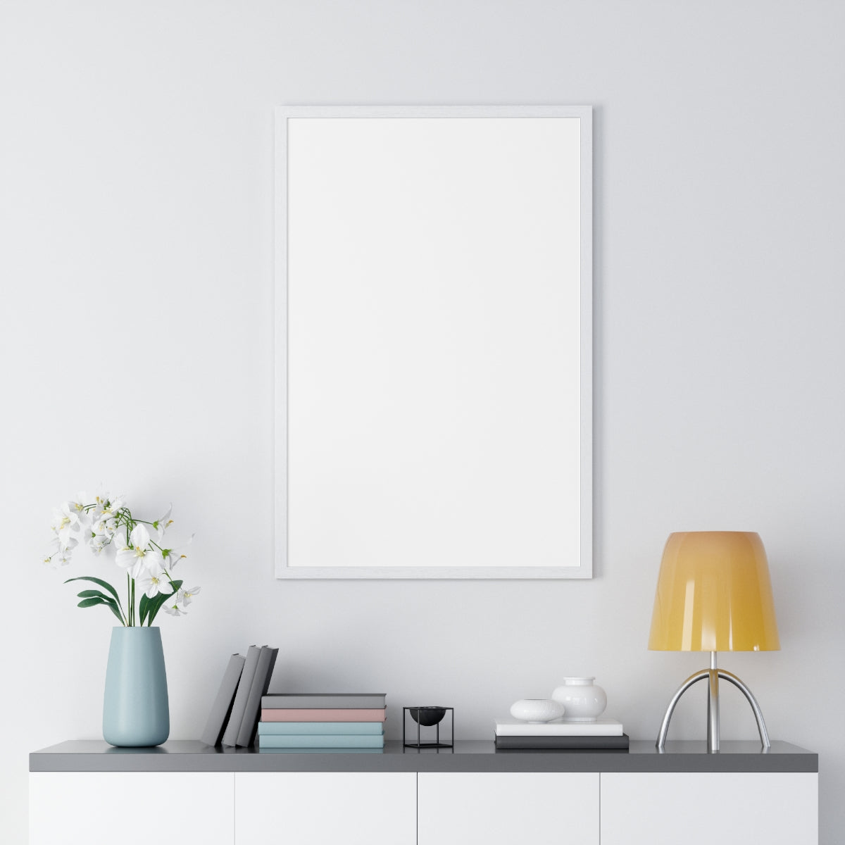 Personalized Framed Portrait Poster — front