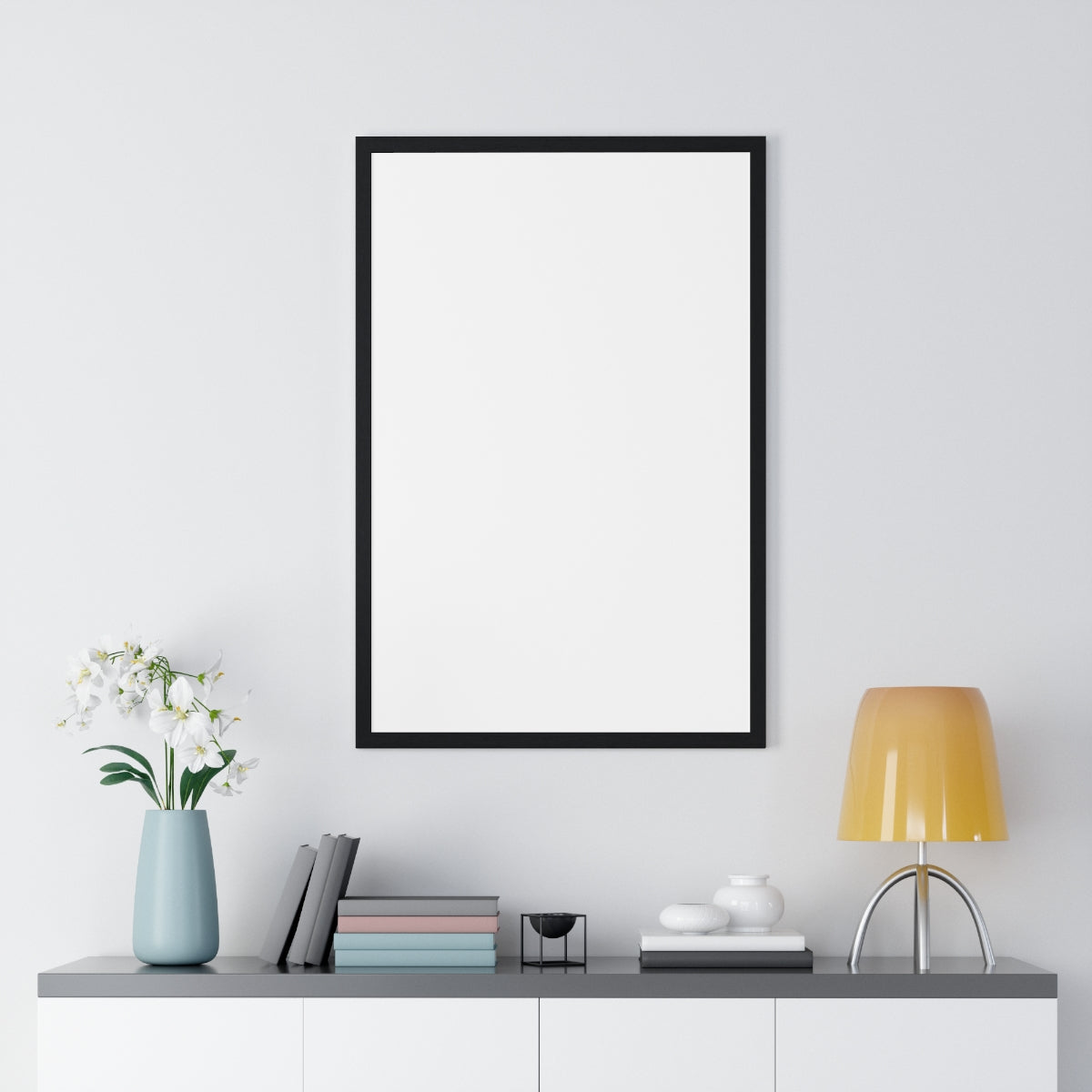 Personalized Framed Portrait Poster — front