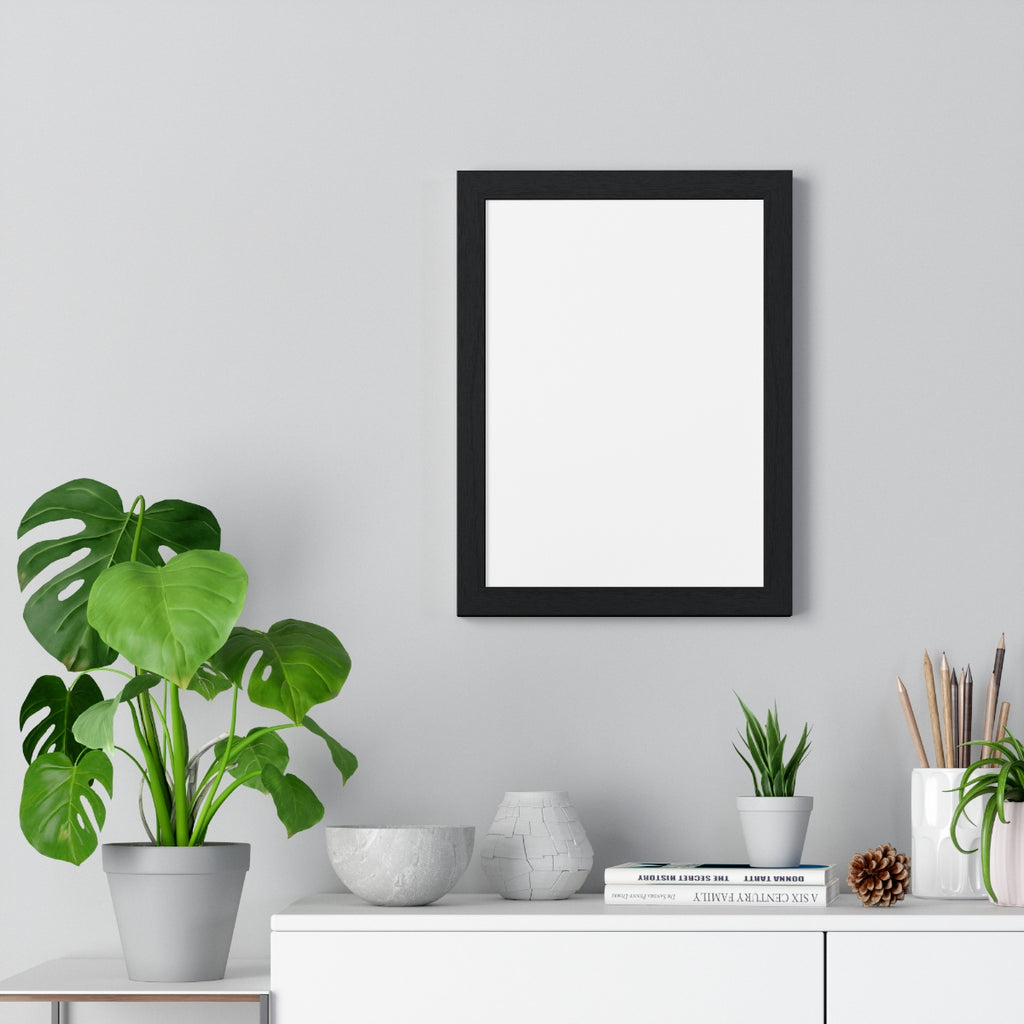 Personalized Framed Portrait Poster — front