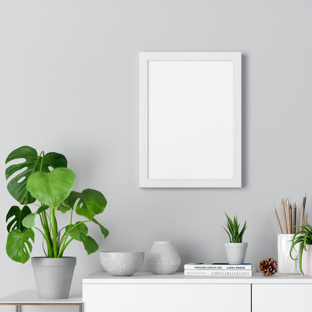 Personalized Framed Portrait Poster — front