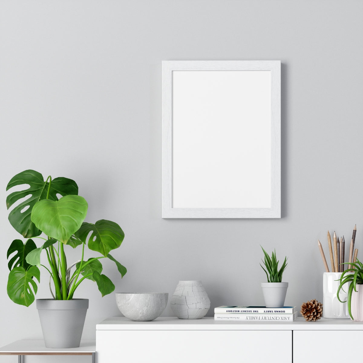 Personalized Framed Portrait Poster — front