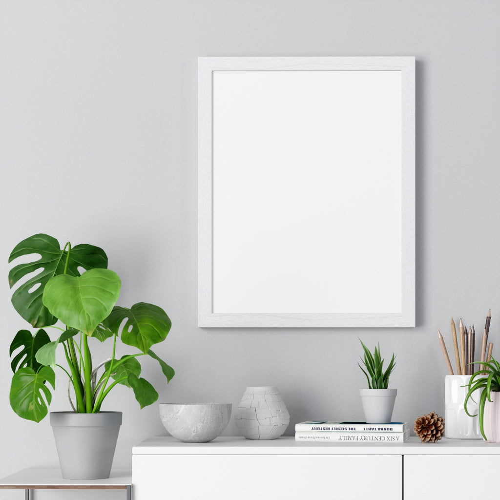 Personalized Framed Portrait Poster — front