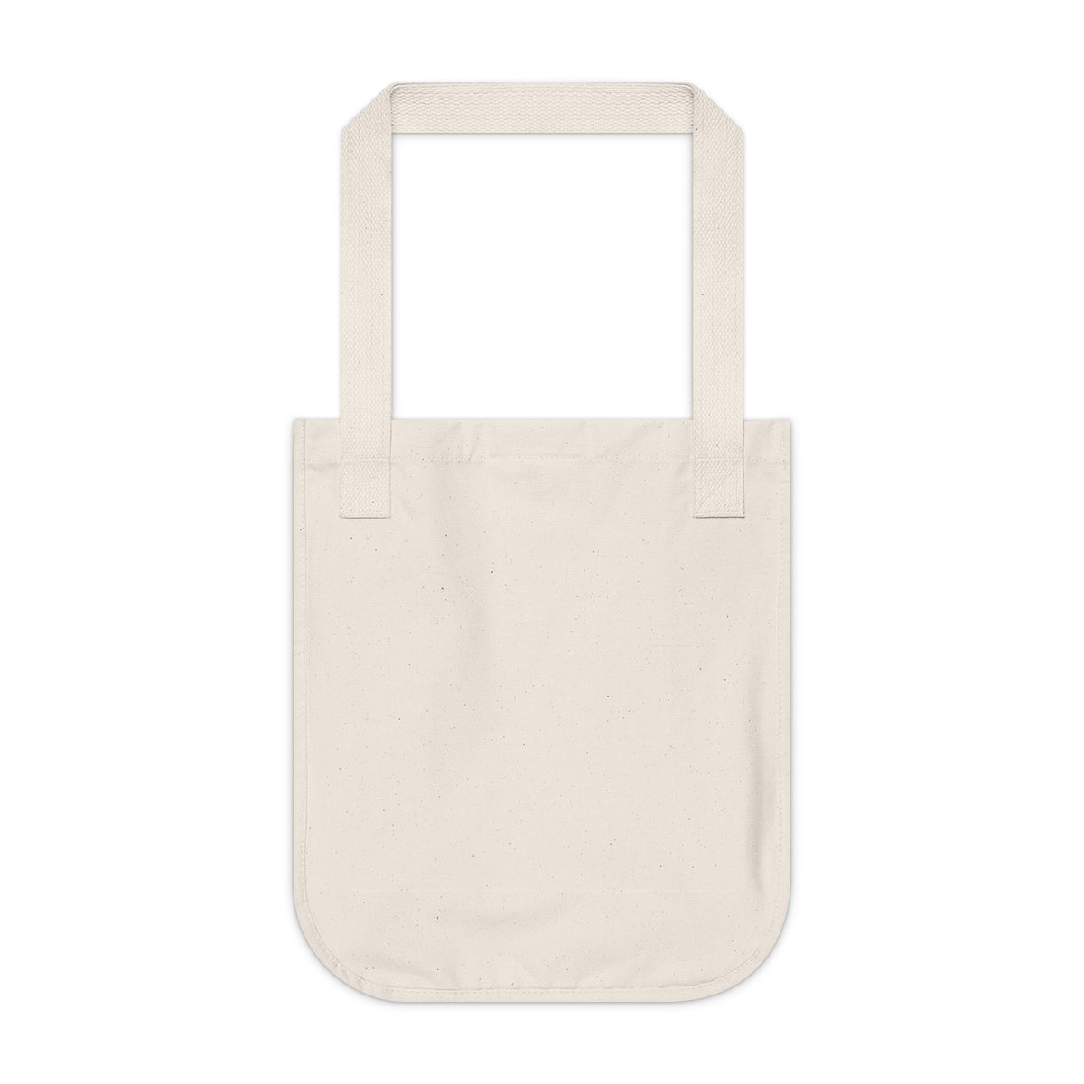 Personalized Organic Canvas Tote Bag — back