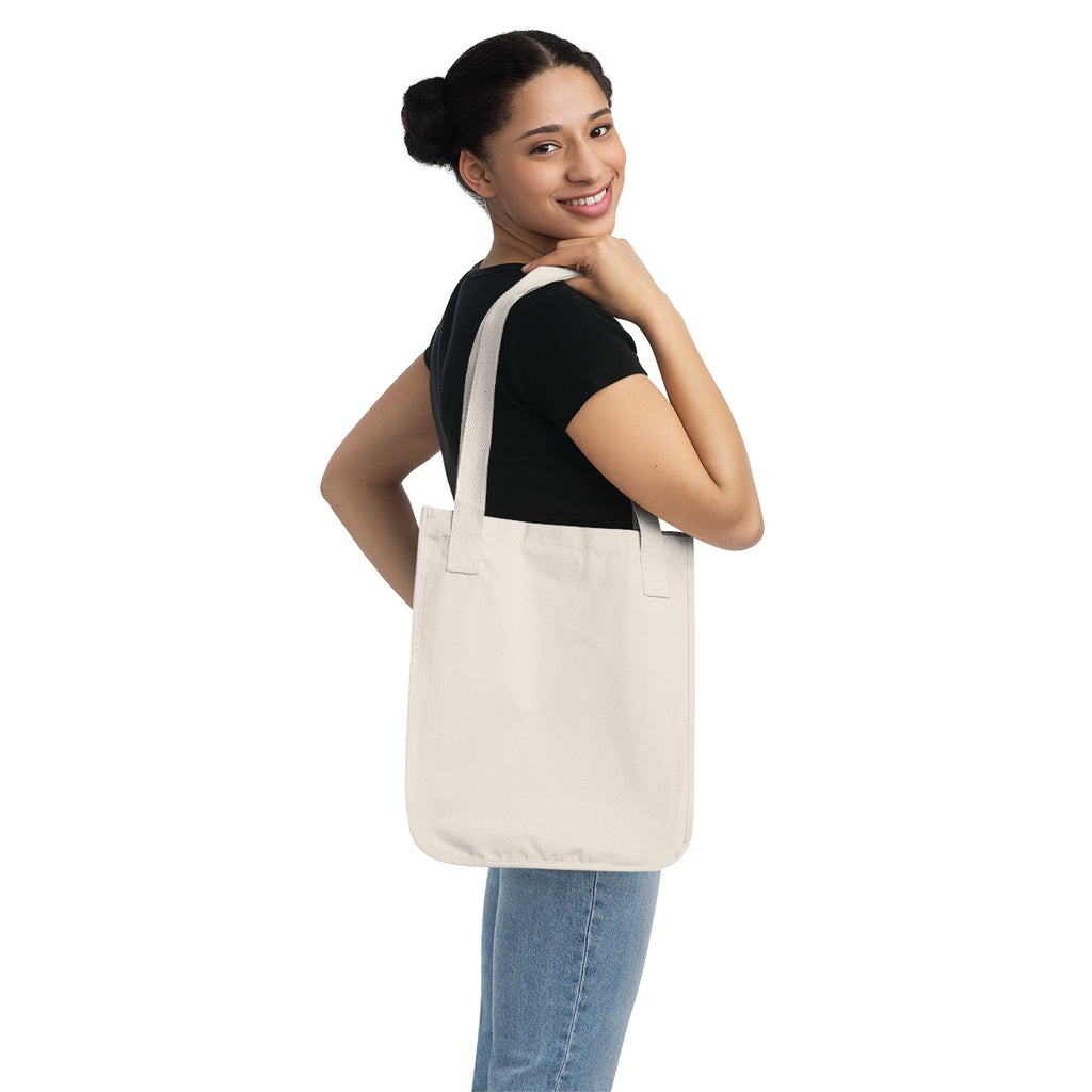 Personalized Organic Canvas Tote Bag — front