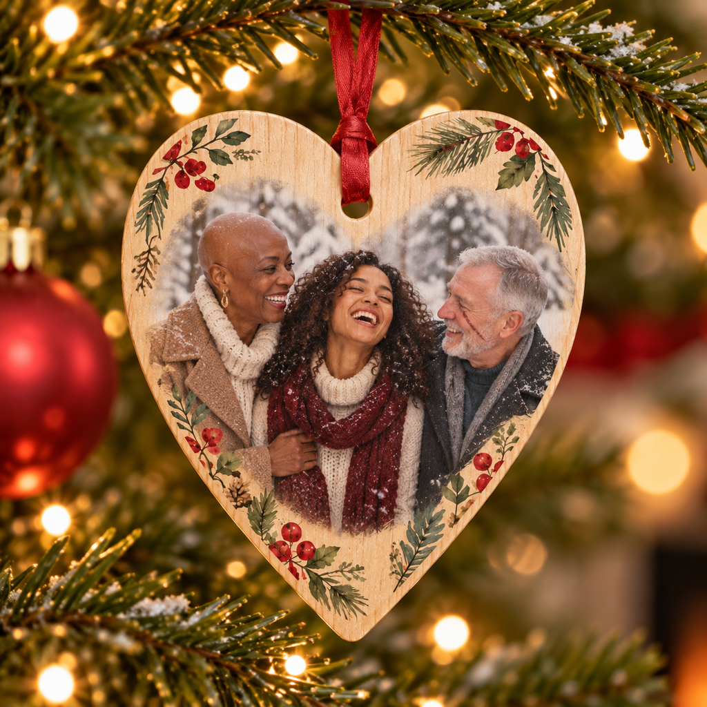 Sheloves personalized hero · Wooden Christmas Ornament · batch-006 · audit-20260916